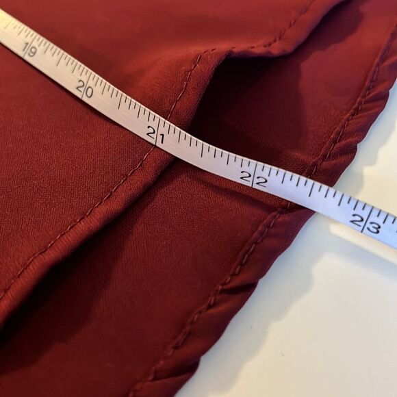 one Clothing XS burgundy top w/ long bell sleeves and open back. Sz XS. - Picture 10 of 10